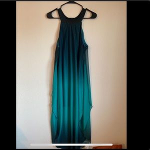 Evening dress green and black size L